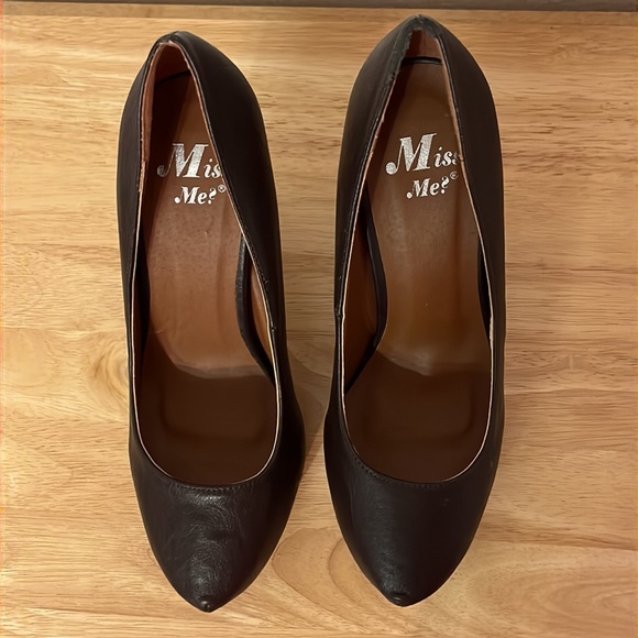 NWOB Miss Me Dark Brown “ORPHA-17” Platform Stiletto Heels - Picture 2 of 12